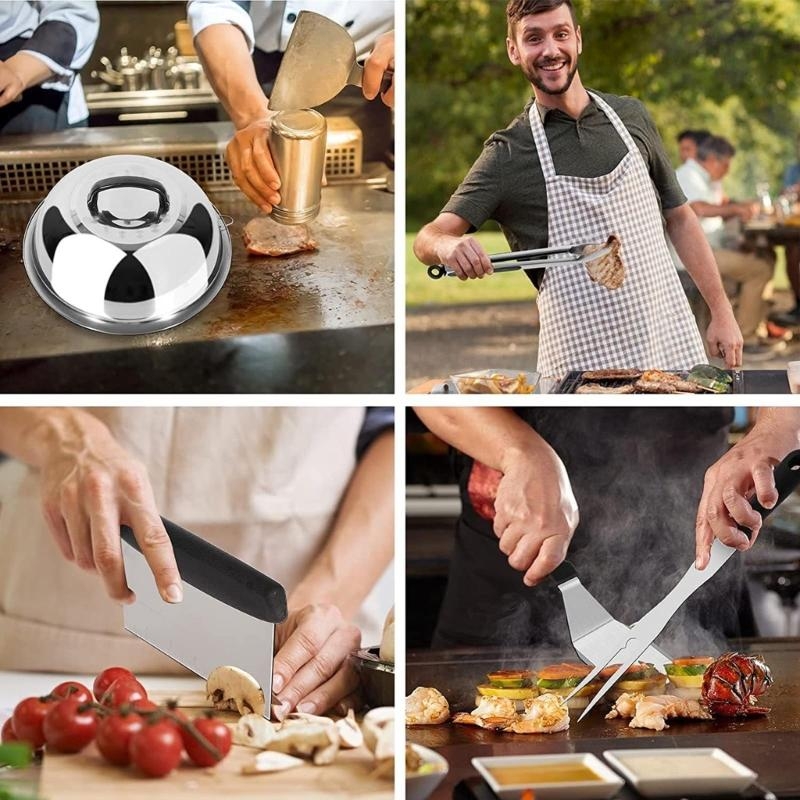 Camping Cooking Flat Top - 14Pcs Griddles Accessories Kits Flat Top