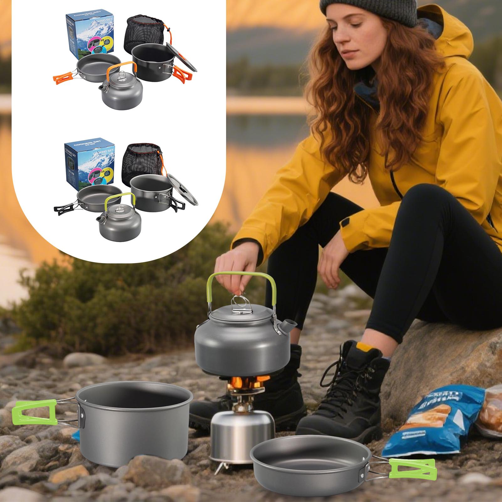 Camping Cooking Kitchen Set - Camping Cookware Camping Cook Pot Set