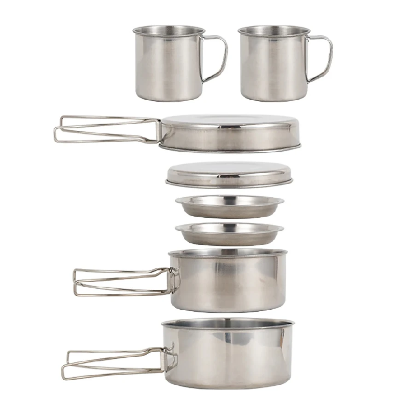8pcs/Set Camping Cookware Mess - Campfire Cooking Anime review and price