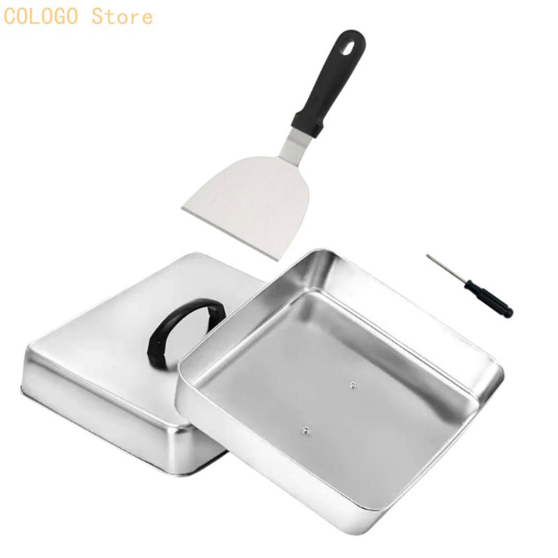 Square Cover with Top Handle f - Camping Cooking Flat Top review and price