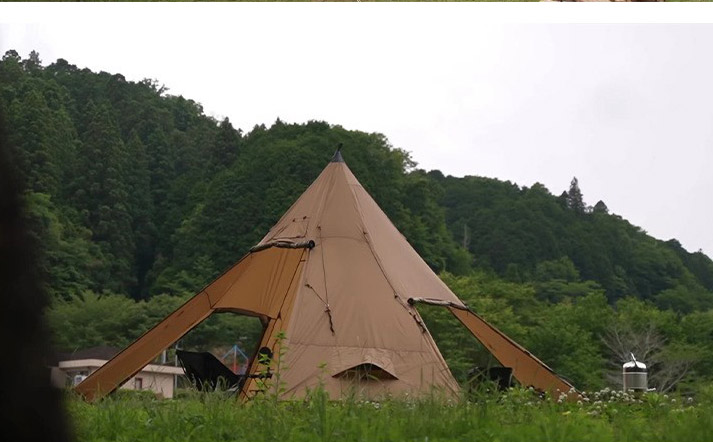 Camping Pyramid Tent With Snow - Camping Cooking Snow review and price