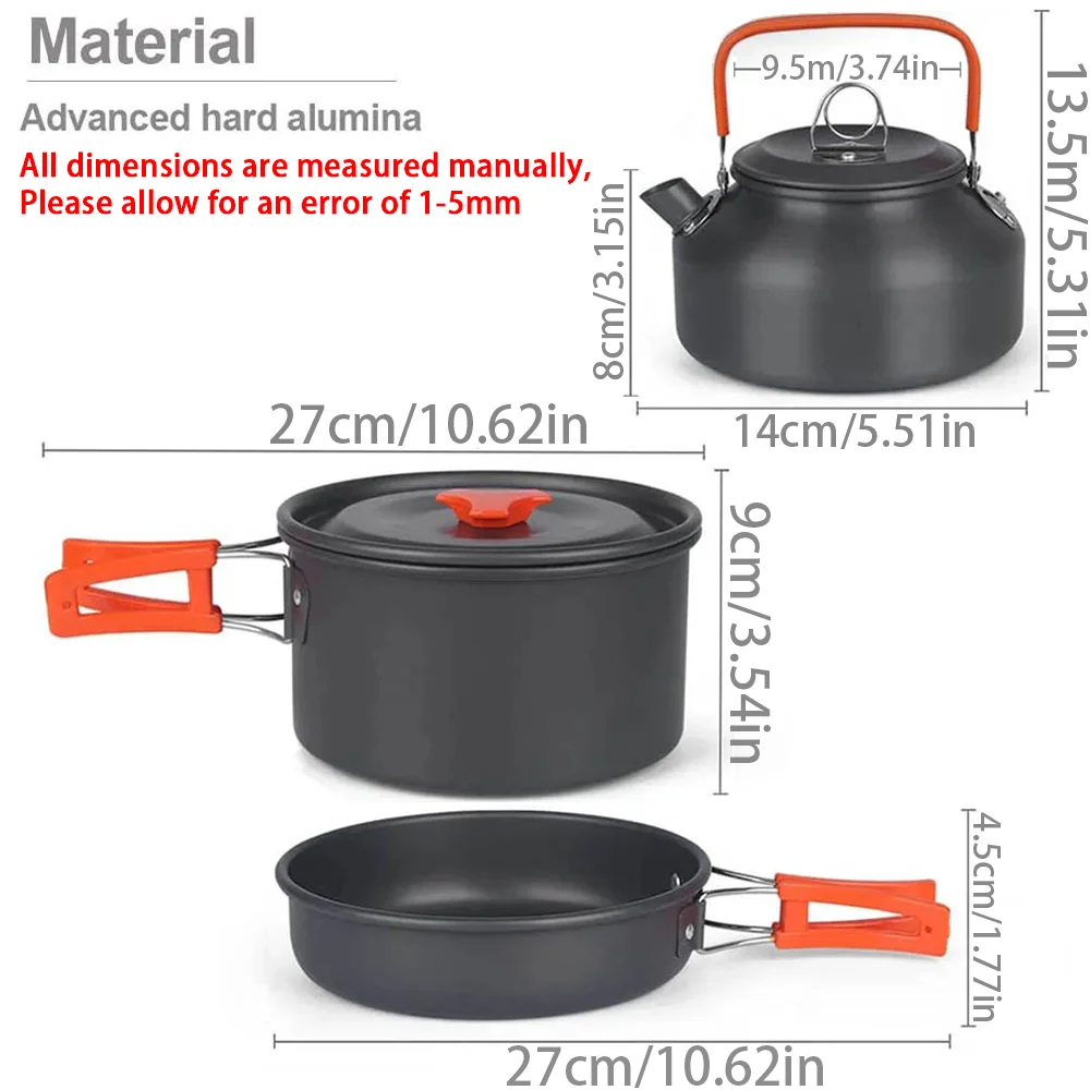 Camping Cookware Kit Outdoor C - Camping Cooking Kitchen Set review and price