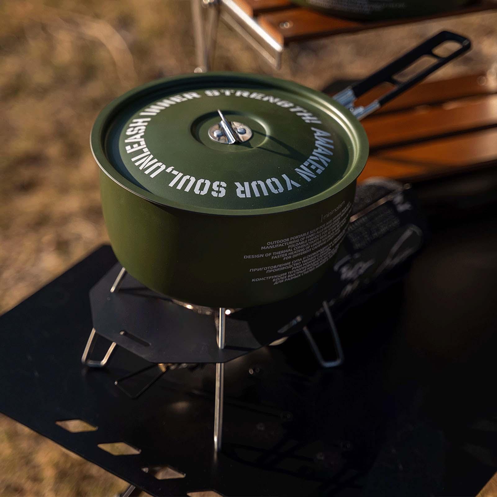 Camping Cookware Set Camping F - Camping Cooking Set Detachable Handle review and price