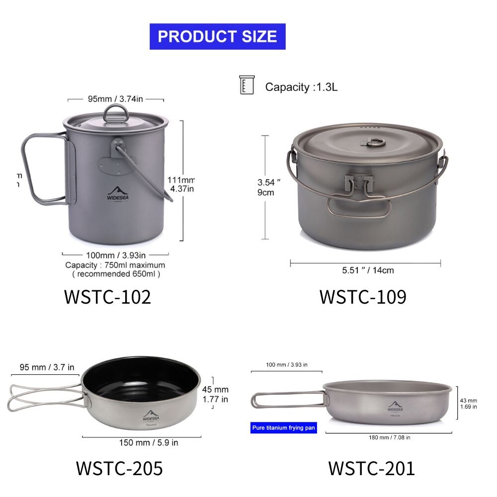 Widesea Camping Tableware Tita - Campfire Cooking Anime review and price
