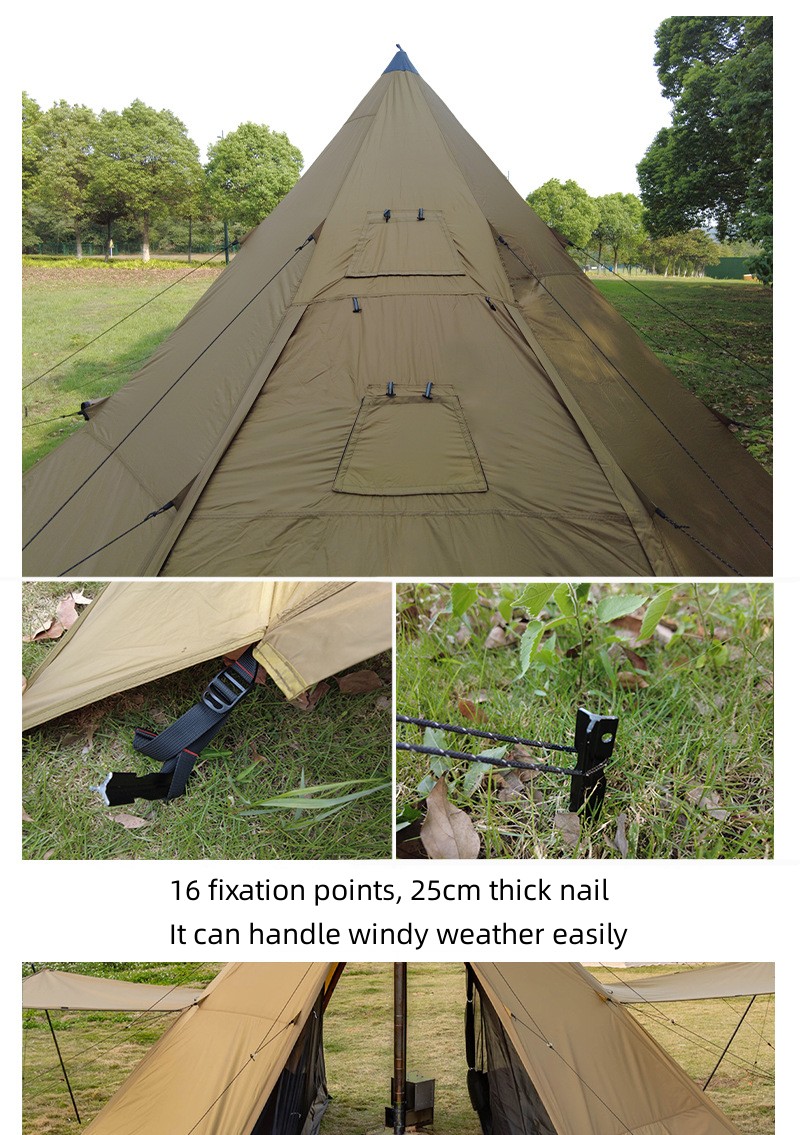 Camping Pyramid Tent With Snow - Camping Cooking Snow review and price