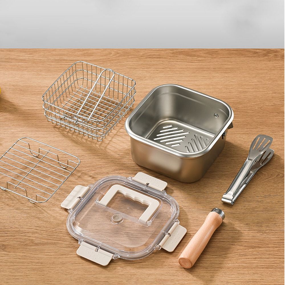 Portable Stainless Steel Fryin - Campfire Cooking Anime review and price