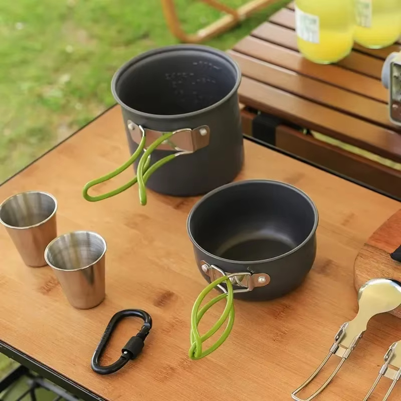 Outdoor Hiking Picnic Cookware - Camping Cooking Kitchen Set review and price