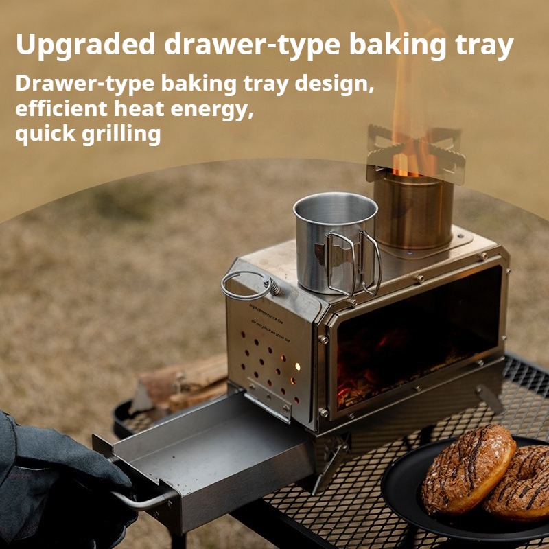 Stainless Steel Heating Stove  - Camping Cooking In Forest review and price