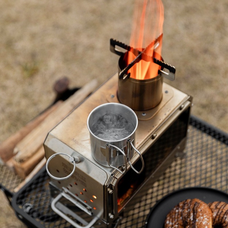 Stainless Steel Heating Stove  - Camping Cooking In Forest review and price