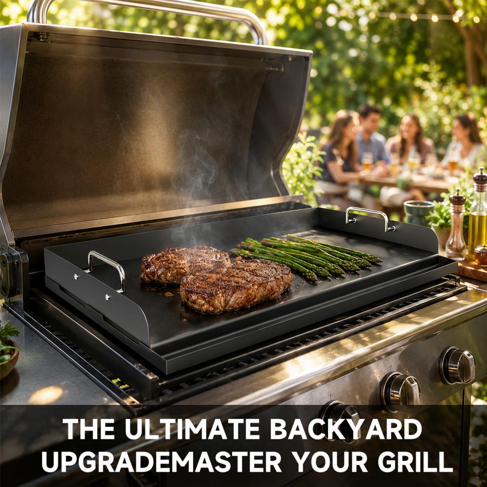 Thick Cast Iron Baking Pan Pre - Camping Cooking Flat Top review and price