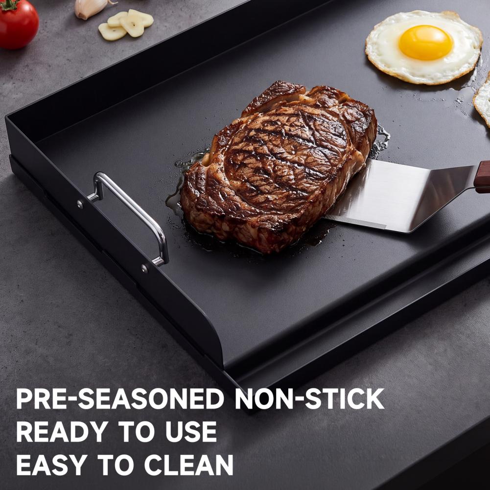 Thick Cast Iron Baking Pan Pre - Camping Cooking Flat Top review and price