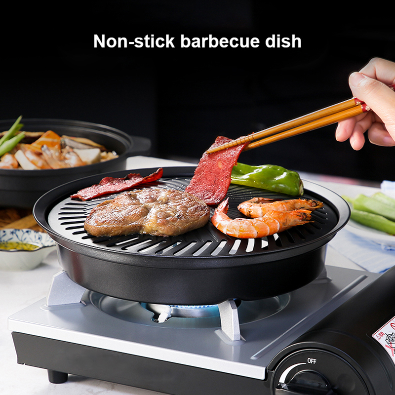 Korean Non-stick Barbecue Tray - Camping Cooking Flat Top review and price