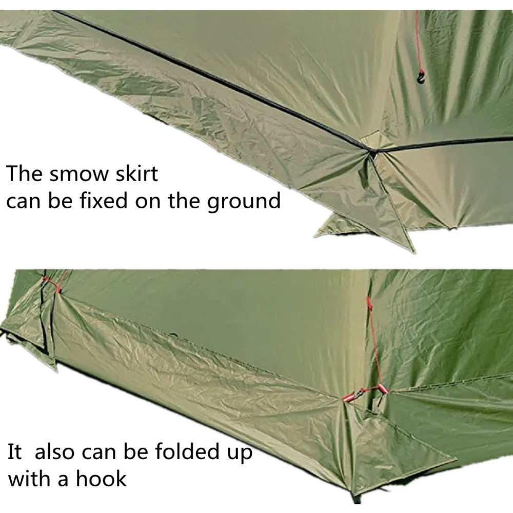 New Pyramid Tent With Snow Ski - Camping Cooking Snow review and price
