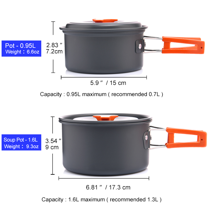 Widesea Camping Outdoor Cookwa - Camping Cooking Kitchen Set review and price