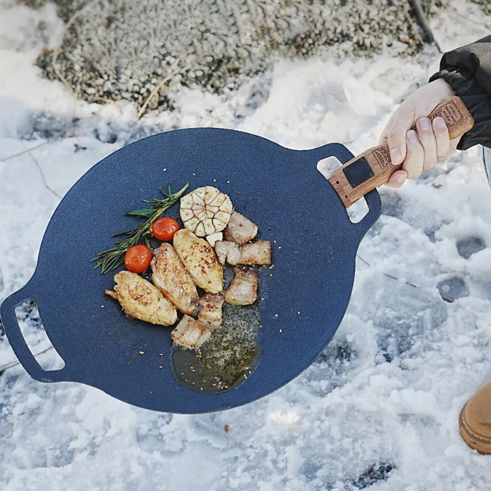 1pc Outdoor Natural Wood Grill - Camping Cooking Set Detachable Handle review and price