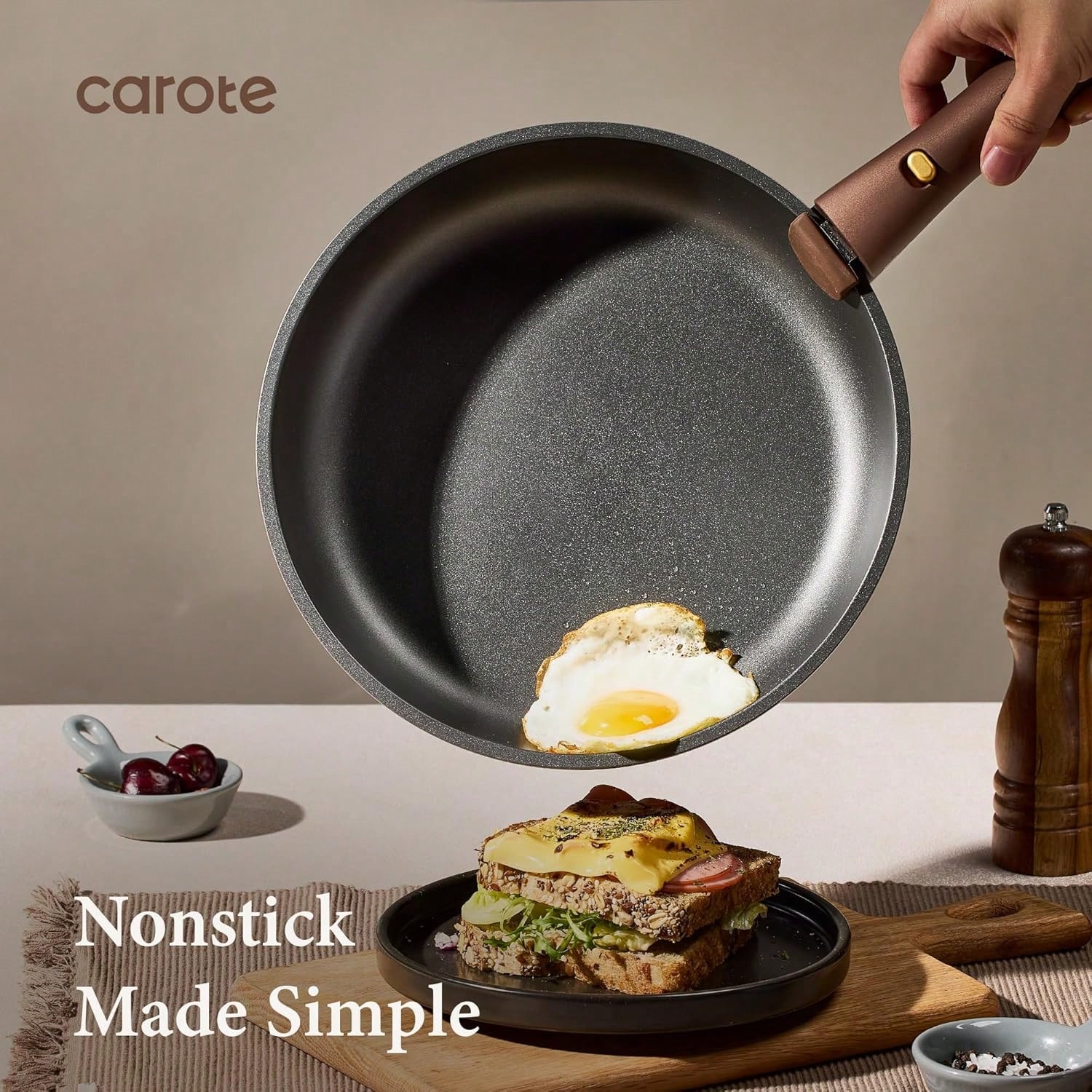 CAROTE 25pcs Pots And Pans Set - Camping Cooking Set Detachable Handle review and price