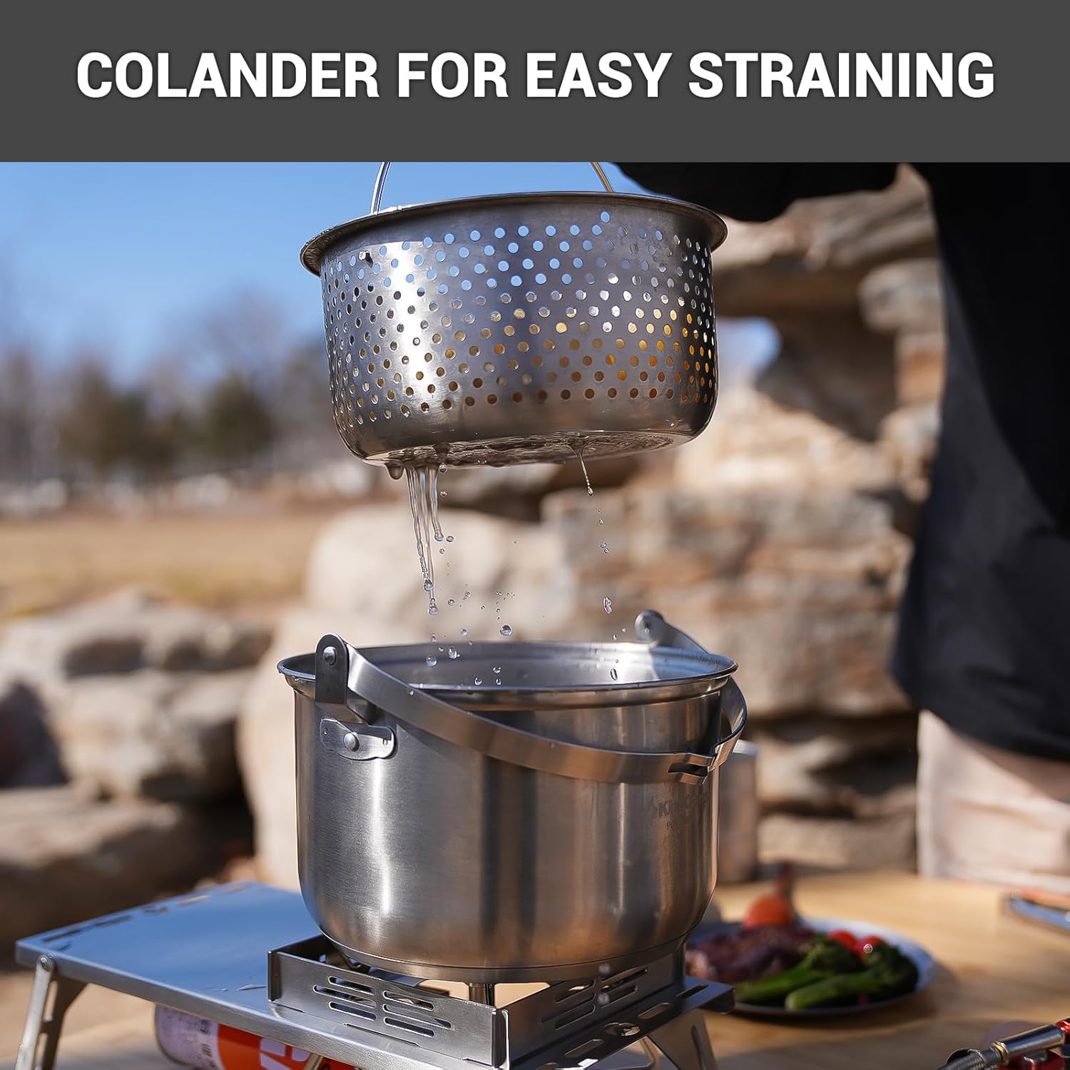 304 Stainless Steel Camping Co - Camping Cooking Kitchen Set review and price