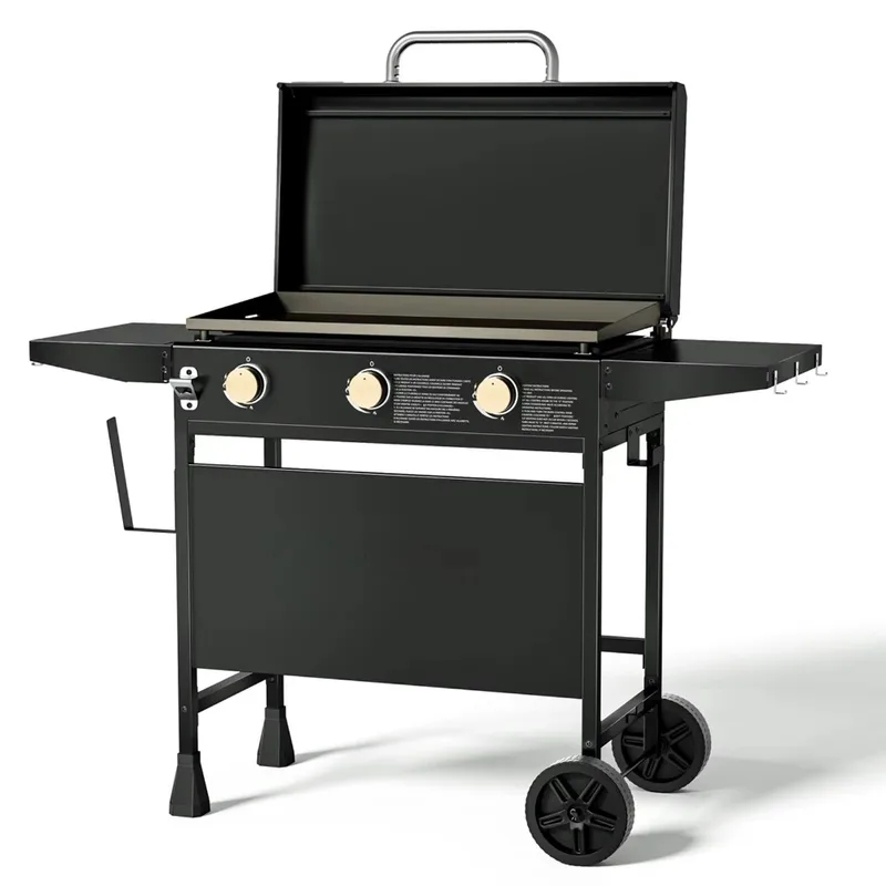 Wheeled Outdoor Flat-Top Cooki - Camping Cooking Flat Top review and price