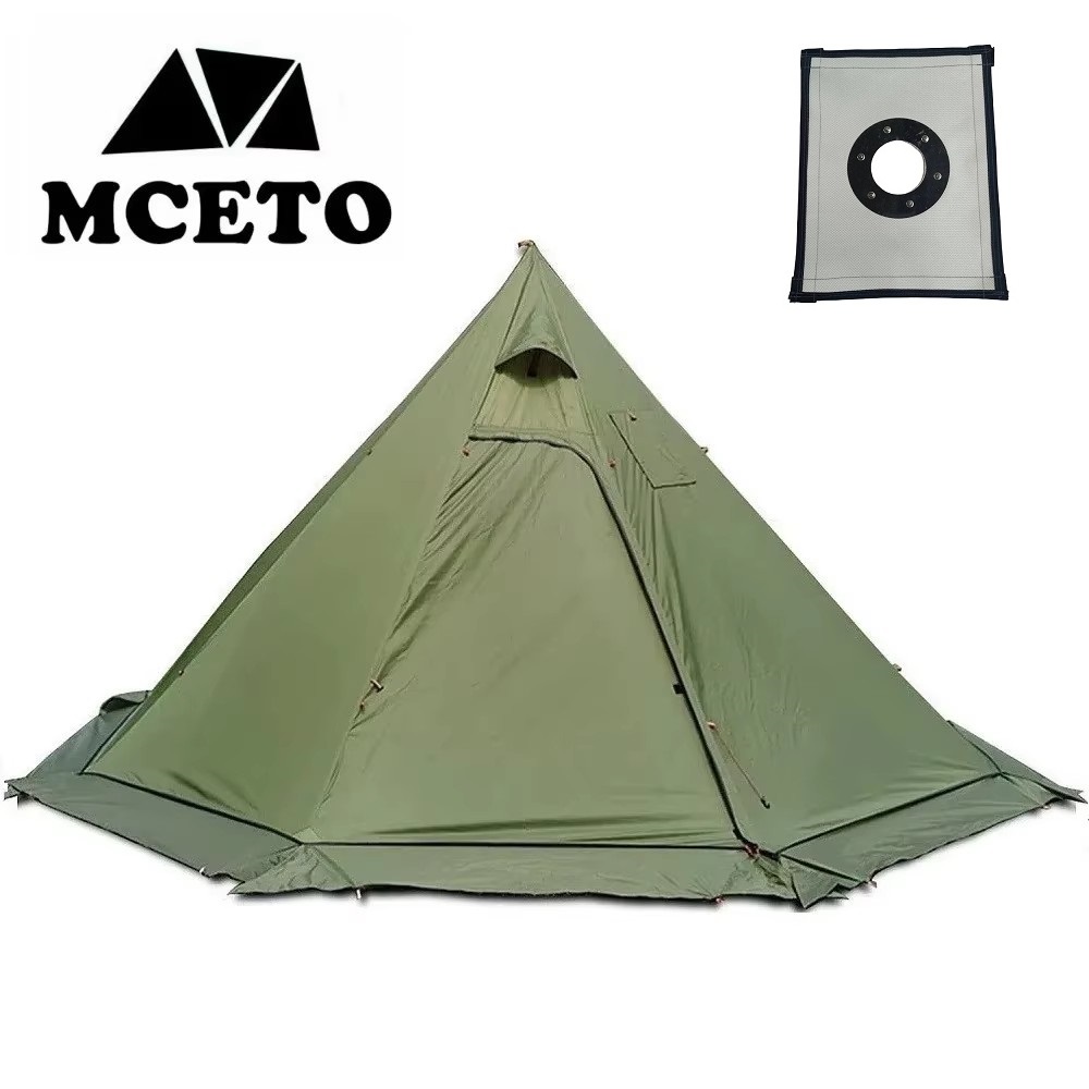 New Pyramid Tent With Snow Ski - Camping Cooking Snow review and price