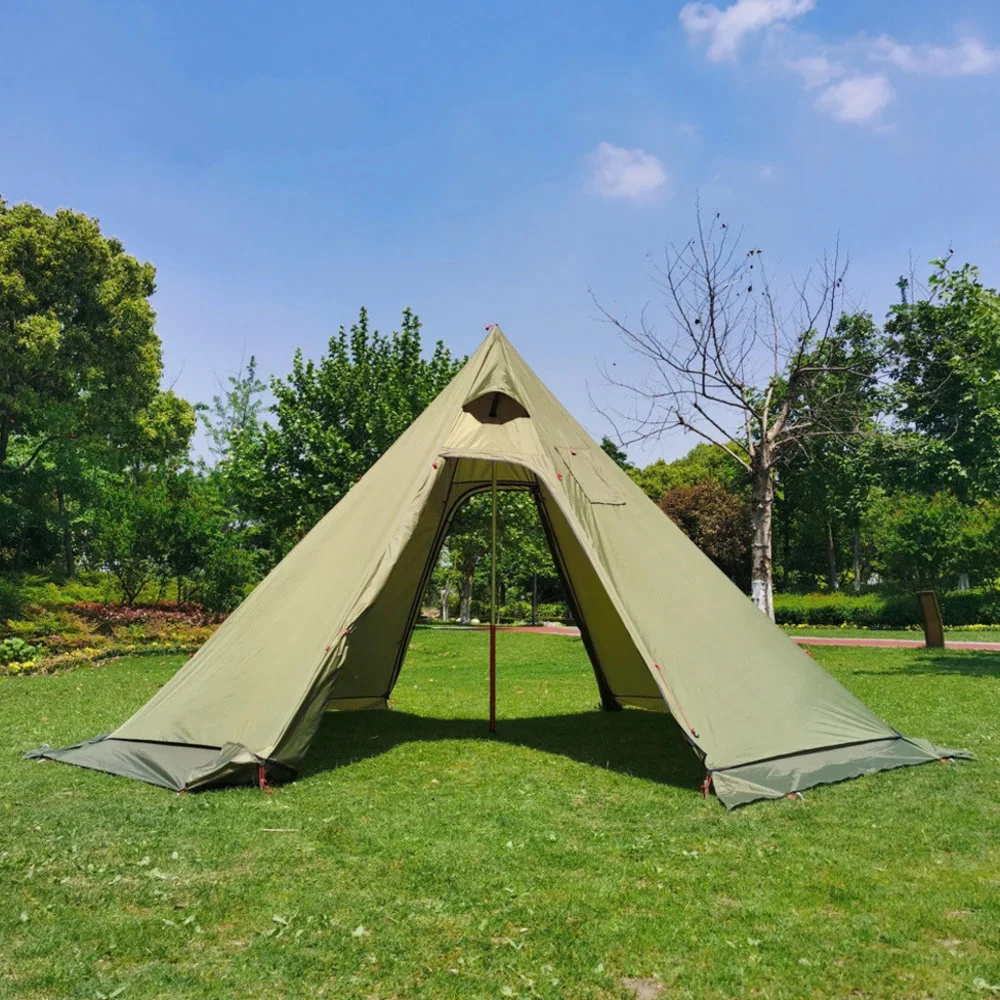New Pyramid Tent With Snow Ski - Camping Cooking Snow review and price