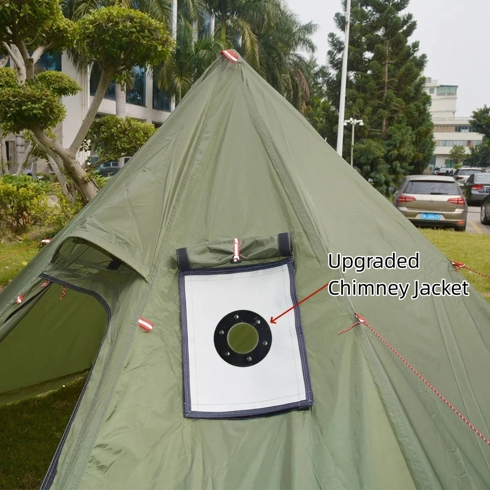 New Pyramid Tent With Snow Ski - Camping Cooking Snow review and price