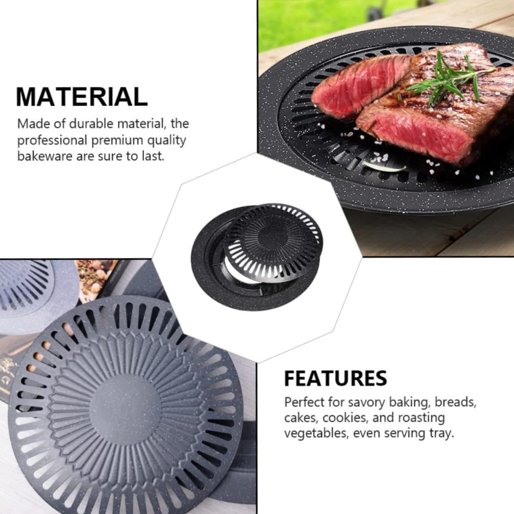 KOSUN Aluminum Korean Grill Pa - Campfire Cooking Anime review and price