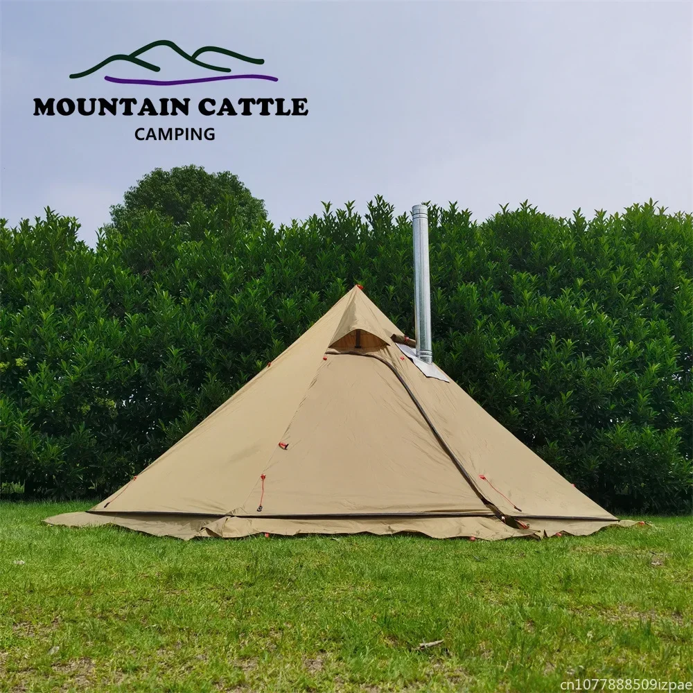 hot Pyramid Tent With Snow Ski - Camping Cooking Snow review and price
