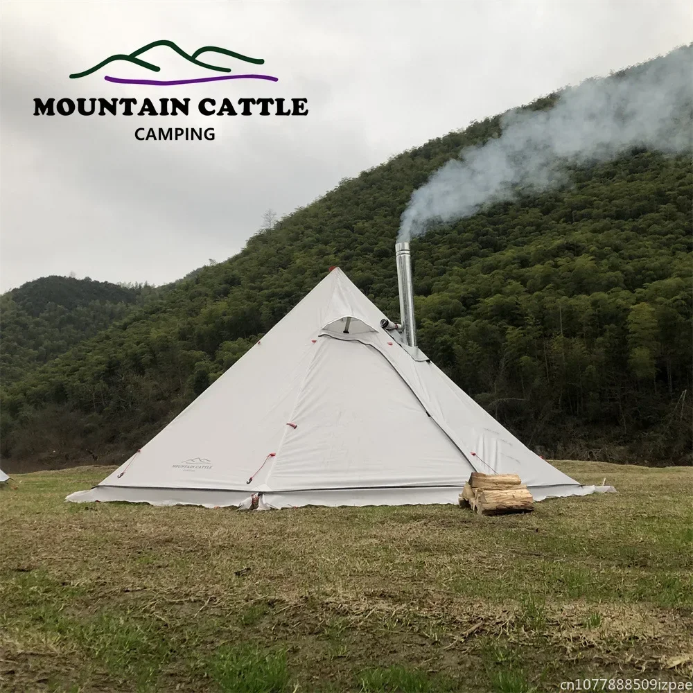 hot Pyramid Tent With Snow Ski - Camping Cooking Snow review and price